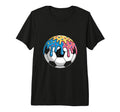 Soccer Ice Cream Drip Soccer Player Tri T-Shirt - Aesthetic Graphic Unisex - T-Shirt, Sweatshirt, Hoodie