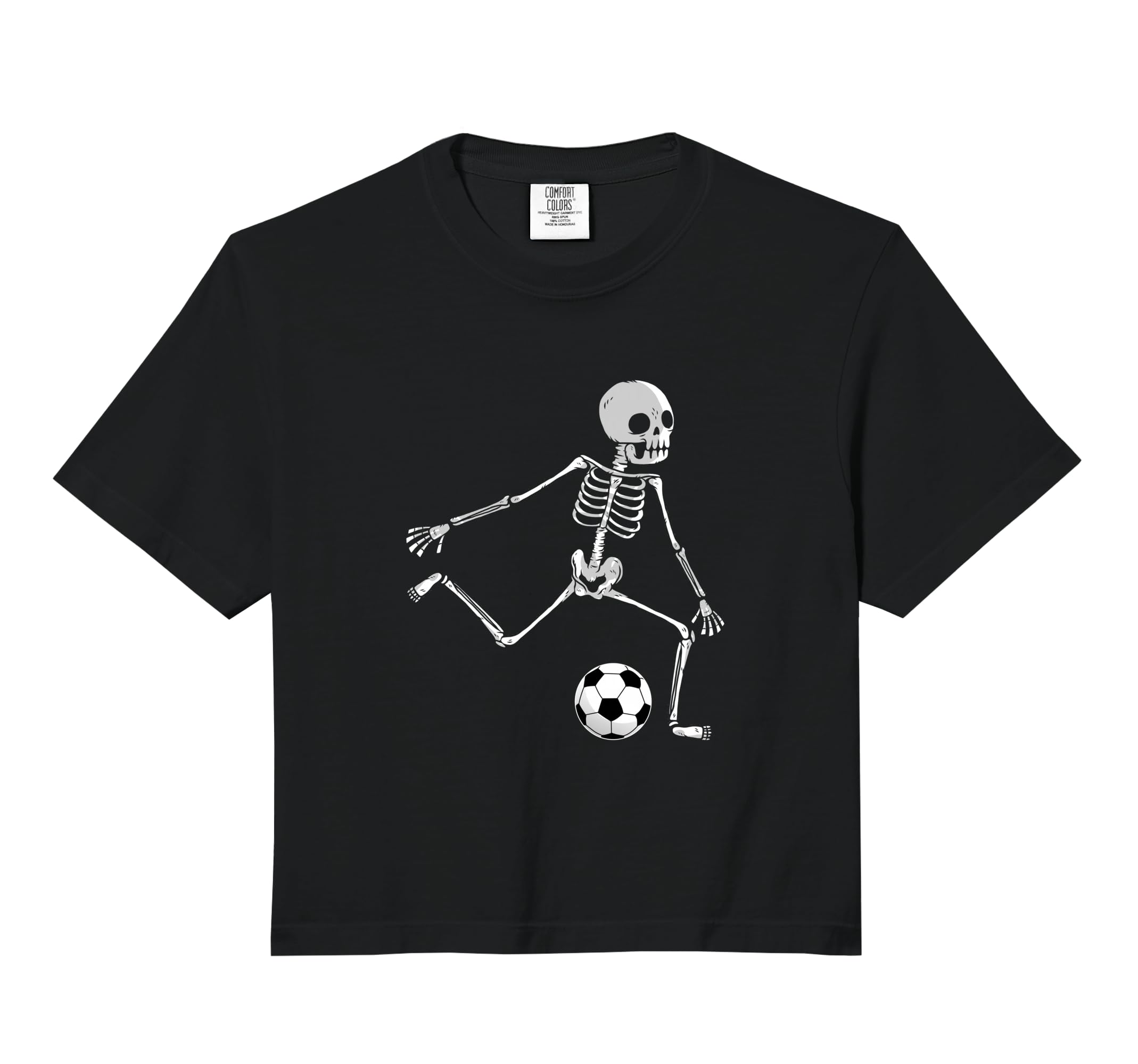 Skeleton Soccer Funny Halloween Party Sport T-Shirt - Graphic Print Unisex - T-Shirt, Sweatshirt, Hoodie