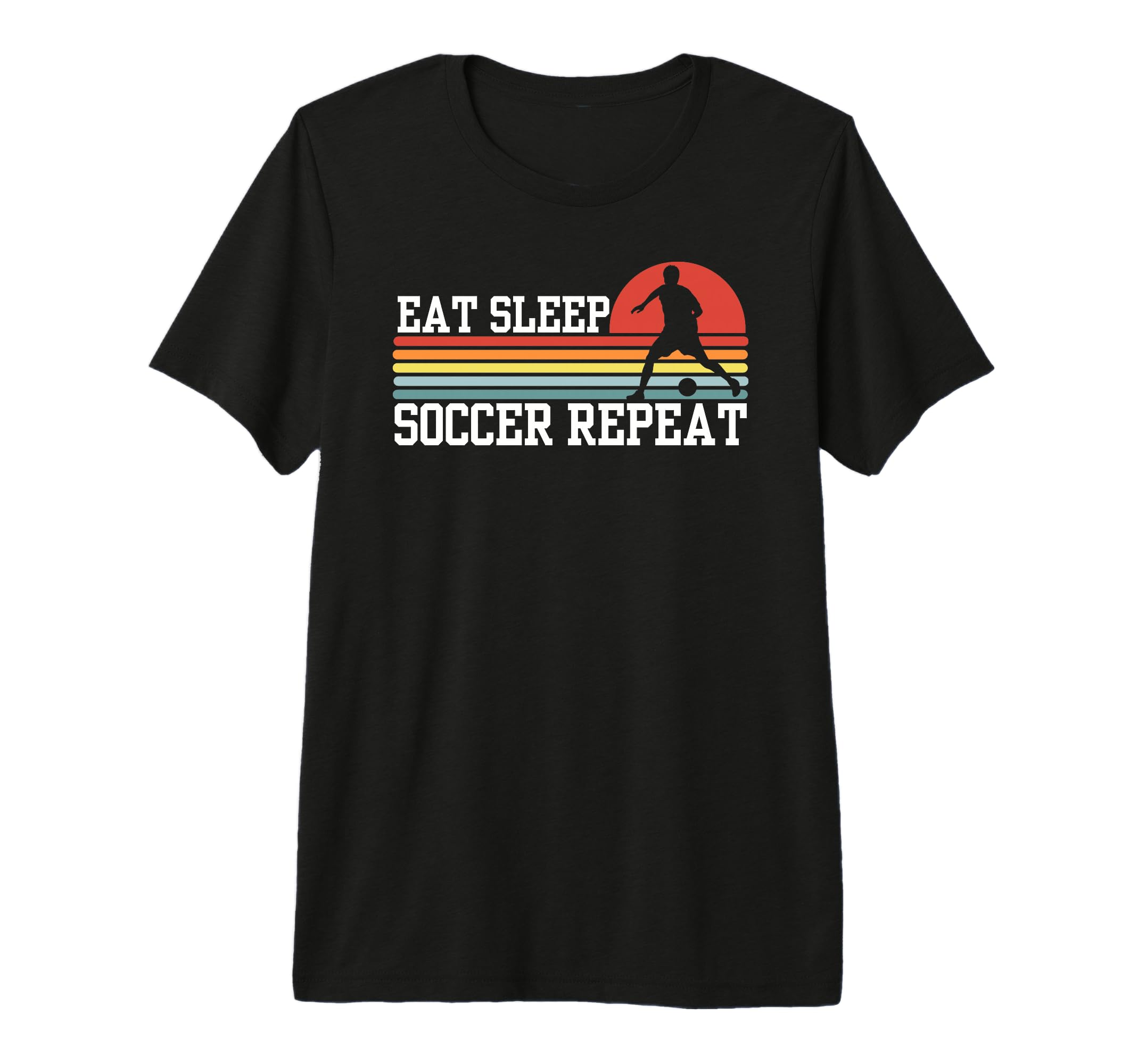 Eat Sleep Soccer Repeat Tri Blend T-Shirt - Aesthetic Graphic Men Women - T-Shirt, Sweatshirt, Hoodie