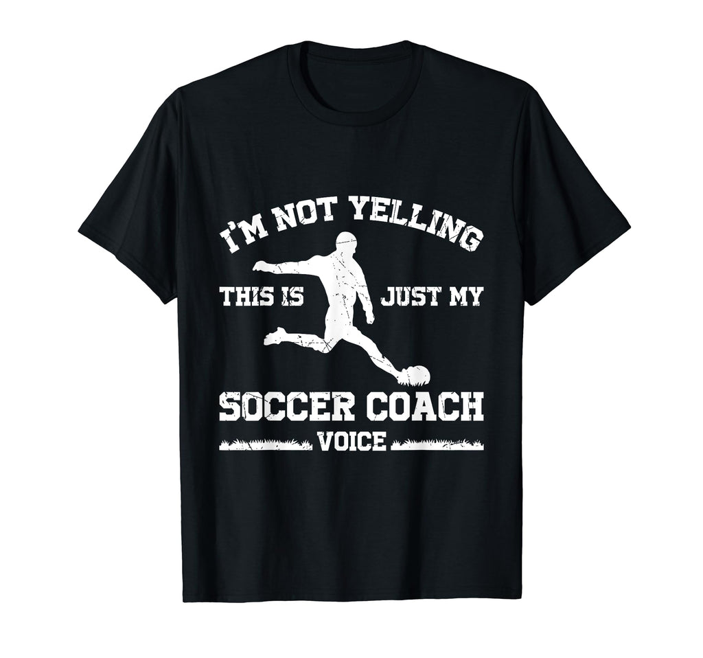 Trainer Coaching Soccer Coach Mom Dad Voice T-Shirt - Unique Graphic Unisex - T-Shirt, Sweatshirt, Hoodie