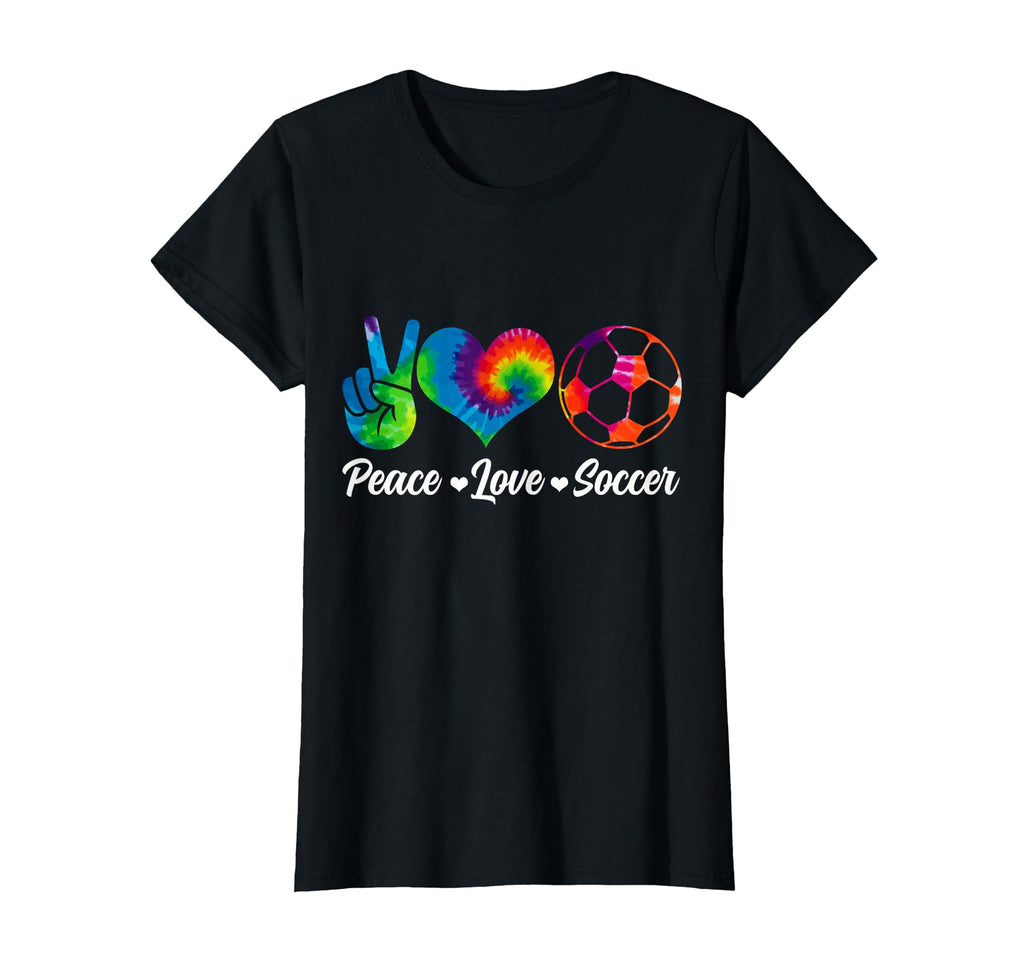 Soccer Tie Dye Peace Love Soccer Player T-Shirt - Trendy Graphic Unisex - T-Shirt, Sweatshirt, Hoodie