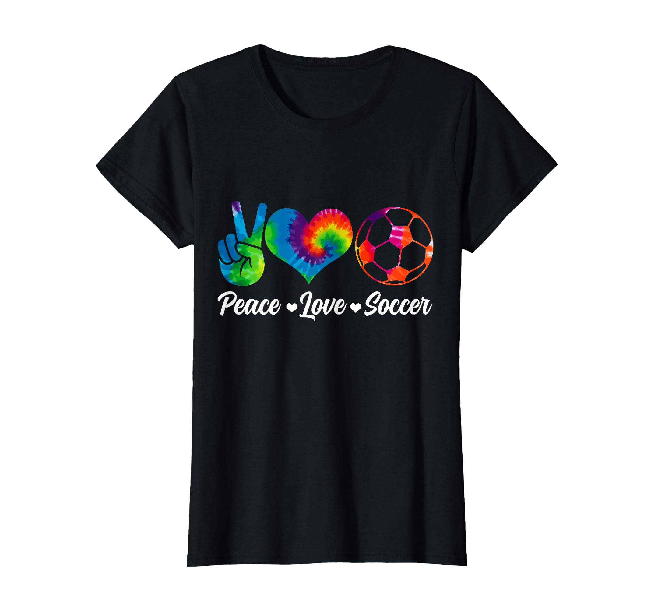 Soccer Tie Dye Peace Love Soccer Player T-Shirt - Trendy Graphic Unisex - T-Shirt, Sweatshirt, Hoodie