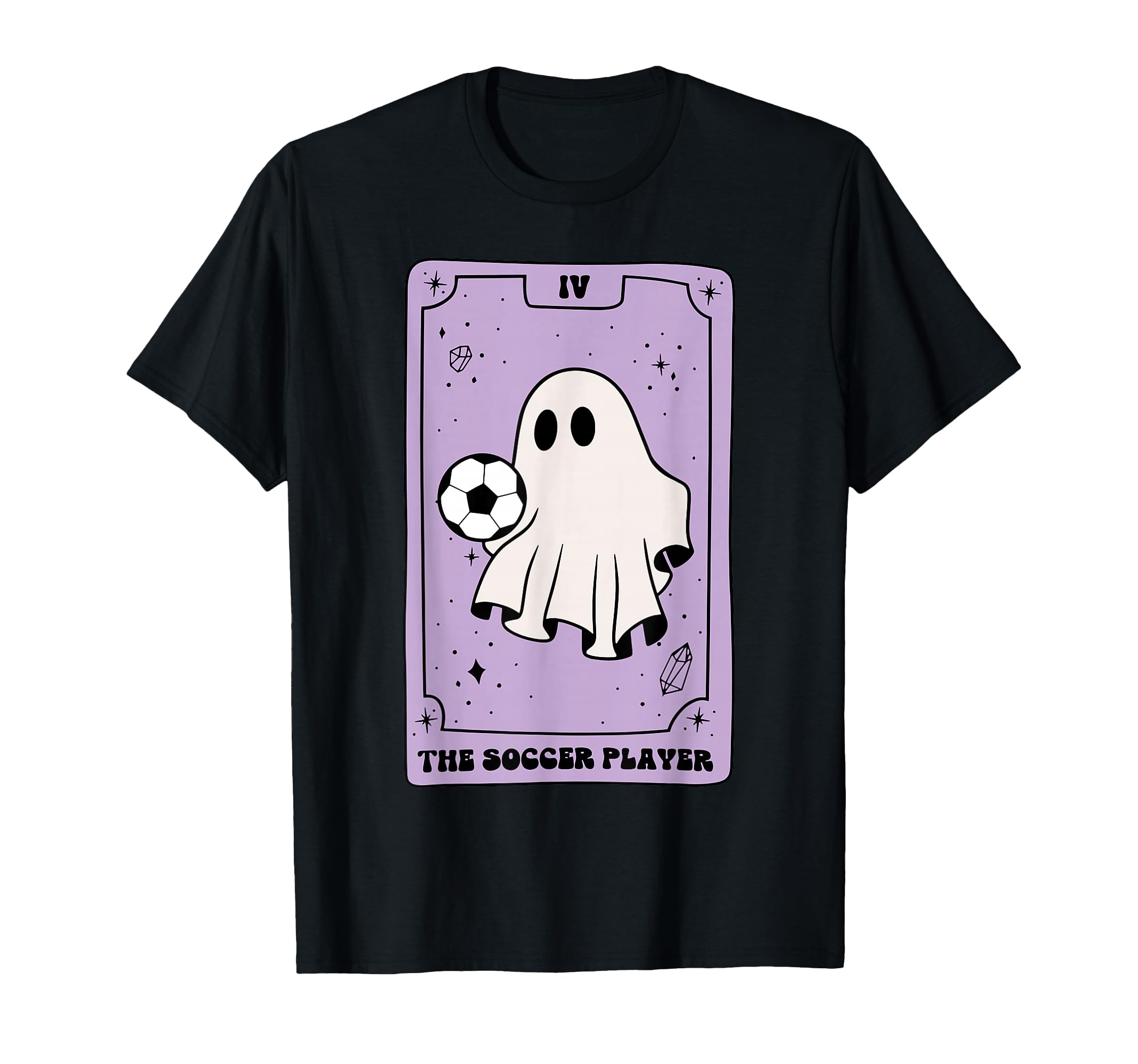 Tarot Card Soccer Player Ghost Halloween Mom T-Shirt - Graphic Print Unisex - T-Shirt, Sweatshirt, Hoodie