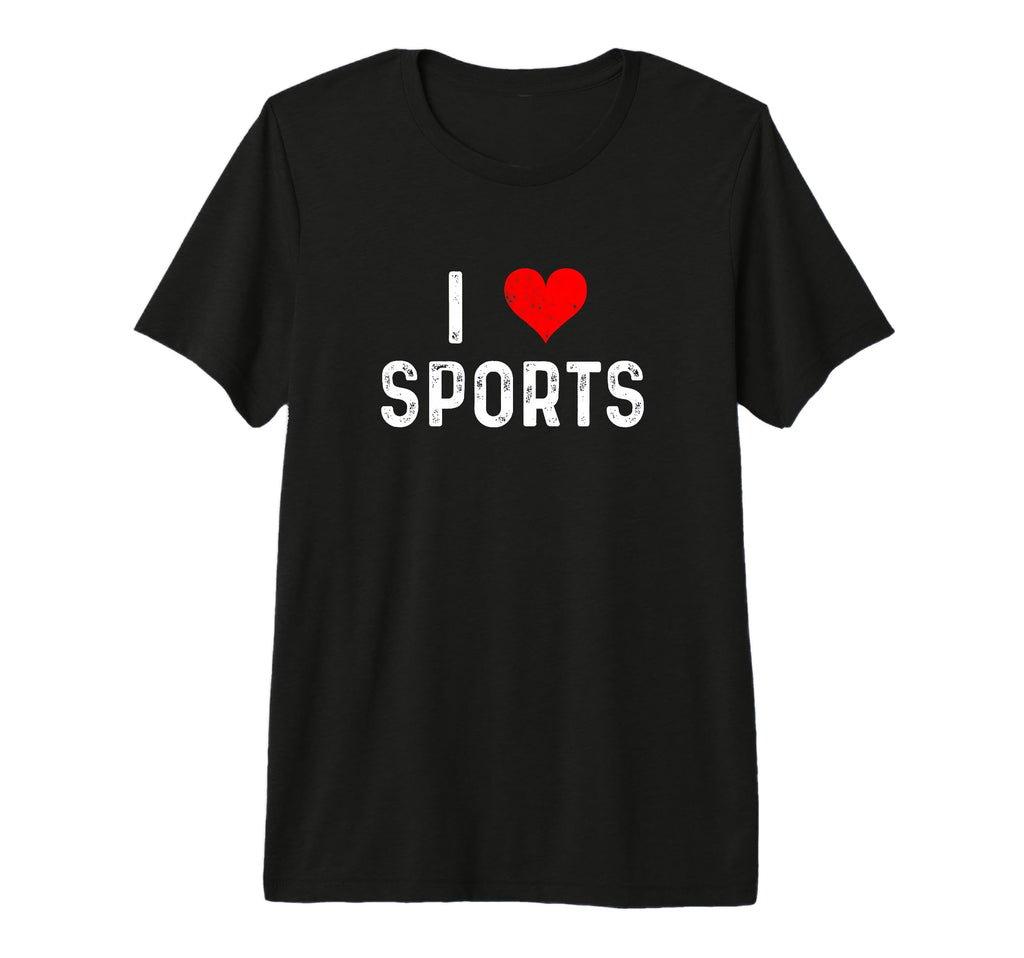 I Love Sports Heart Baseball T-Shirt - Unique Graphic for Adults - T-Shirt, Sweatshirt, Hoodie