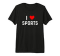 I Love Sports Heart Baseball T-Shirt - Unique Graphic for Adults - T-Shirt, Sweatshirt, Hoodie
