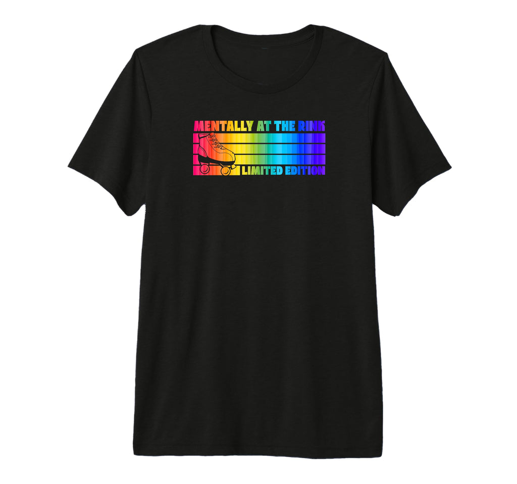 Mentally Rink Roller Skating Tri Blend T-Shirt - Unique Graphic Men Women - T-Shirt, Sweatshirt, Hoodie