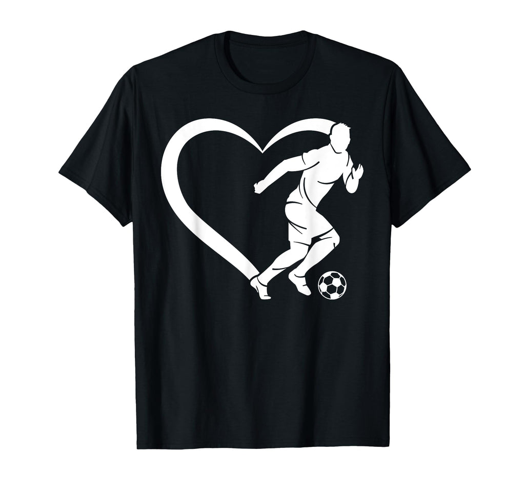 Soccer Player Soccer Heart Soccer T-Shirt - Casual Everyday Wear Unisex - T-Shirt, Sweatshirt, Hoodie