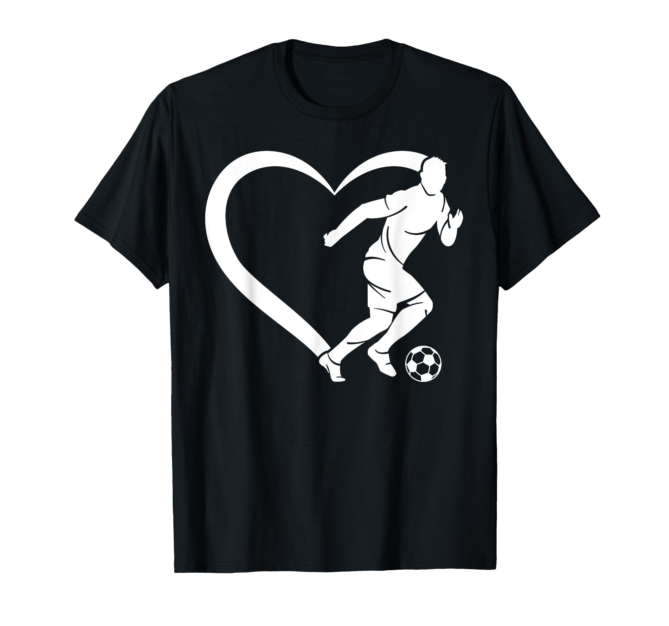 Soccer Player Soccer Heart Soccer T-Shirt - Casual Everyday Wear Unisex - T-Shirt, Sweatshirt, Hoodie