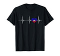 Haiti Heart Haitian Heartbeat Ekg T-Shirt - Casual Everyday Wear Men Women - T-Shirt, Sweatshirt, Hoodie