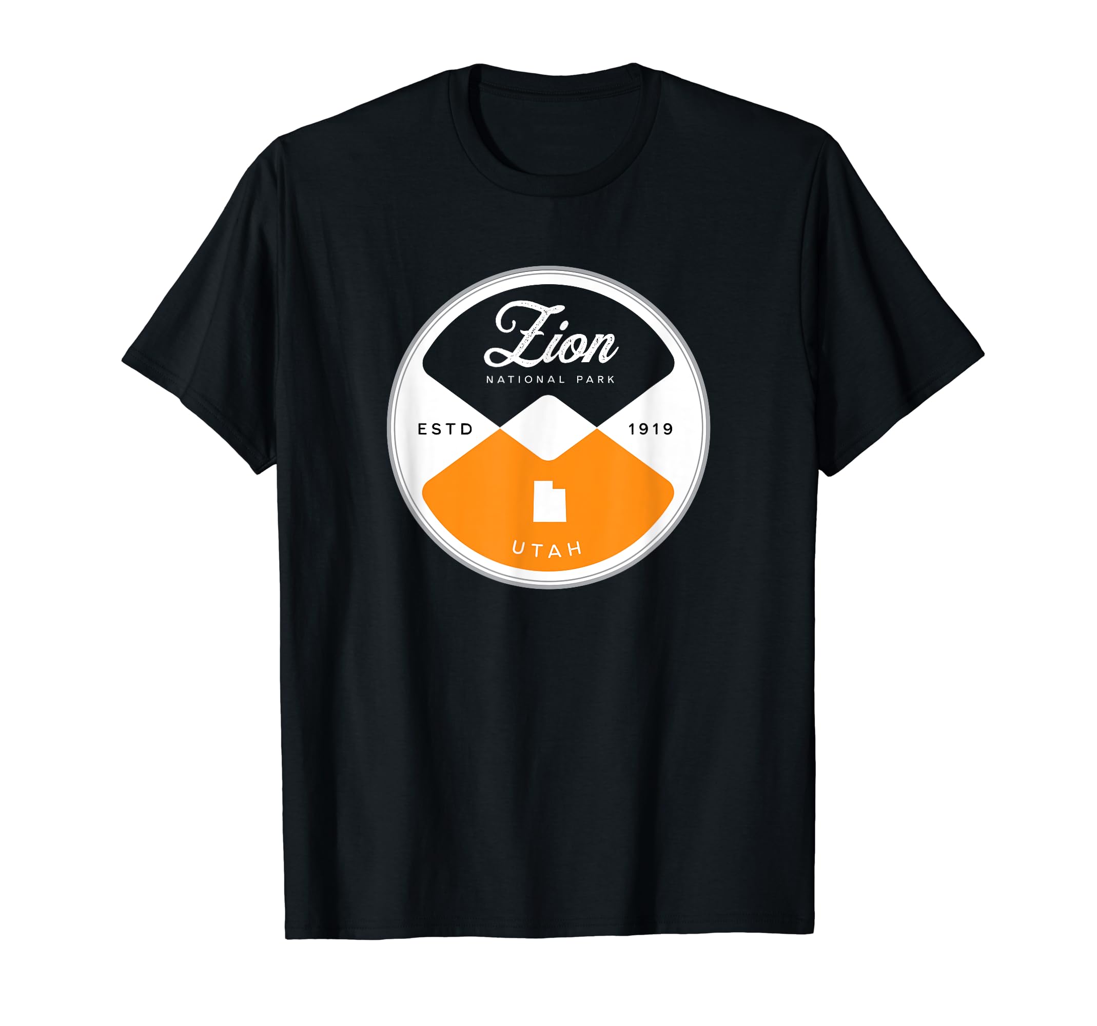 Zion National Park Utah Circle T-Shirt - Novelty Apparel Men Women - T-Shirt, Sweatshirt, Hoodie