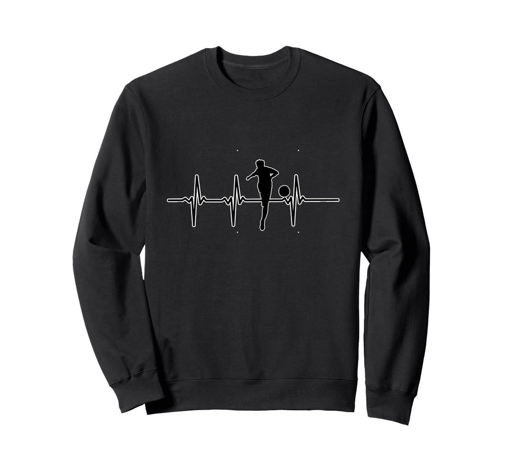Soccer Football Lover Heartbeat Sweatshirt - Trendy Graphic Men Women - T-Shirt, Sweatshirt, Hoodie