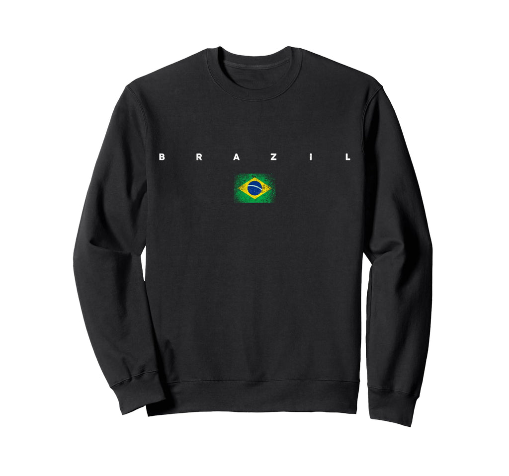 Brazil Flag Pride Soccer Sweatshirt - Fun Novelty Design for Adults - T-Shirt, Sweatshirt, Hoodie