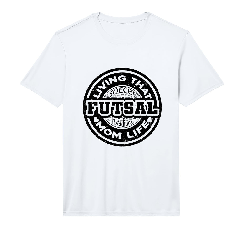 Mens Living That Futsal Mom Life Indoor T-Shirt - Minimalist Print Unisex - T-Shirt, Sweatshirt, Hoodie