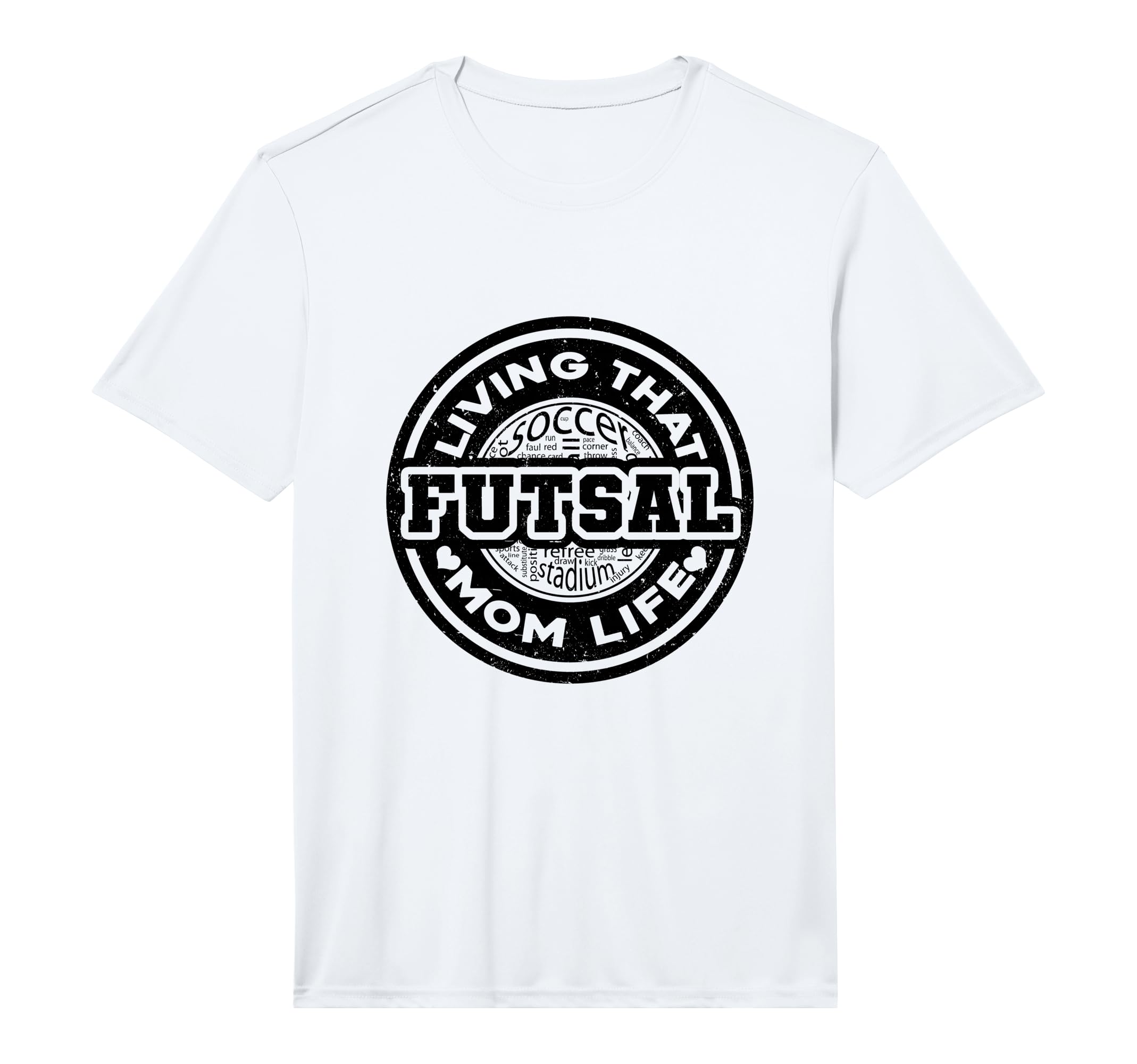 Mens Living That Futsal Mom Life Indoor T-Shirt - Minimalist Print Unisex - T-Shirt, Sweatshirt, Hoodie