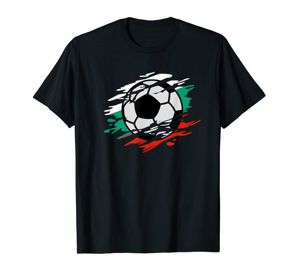 Bulgaria Football And Bulgarian Flag T-Shirt - Graphic Print Unisex - T-Shirt, Sweatshirt, Hoodie