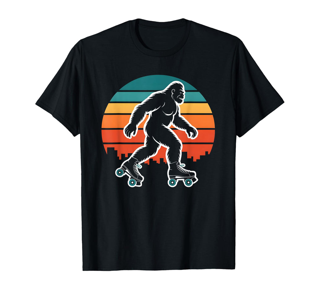 Bigfoot Roller Skates Urban Sunset T-Shirt - Fun Novelty Design Men Women - T-Shirt, Sweatshirt, Hoodie