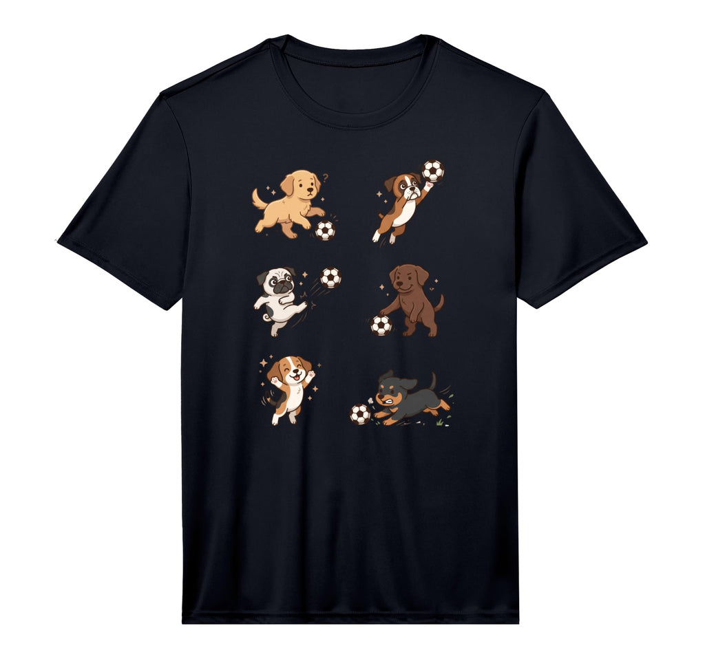 Silly Dogs Playing Soccer Player Goalie T-Shirt - Trendy Graphic Men Women - T-Shirt, Sweatshirt, Hoodie
