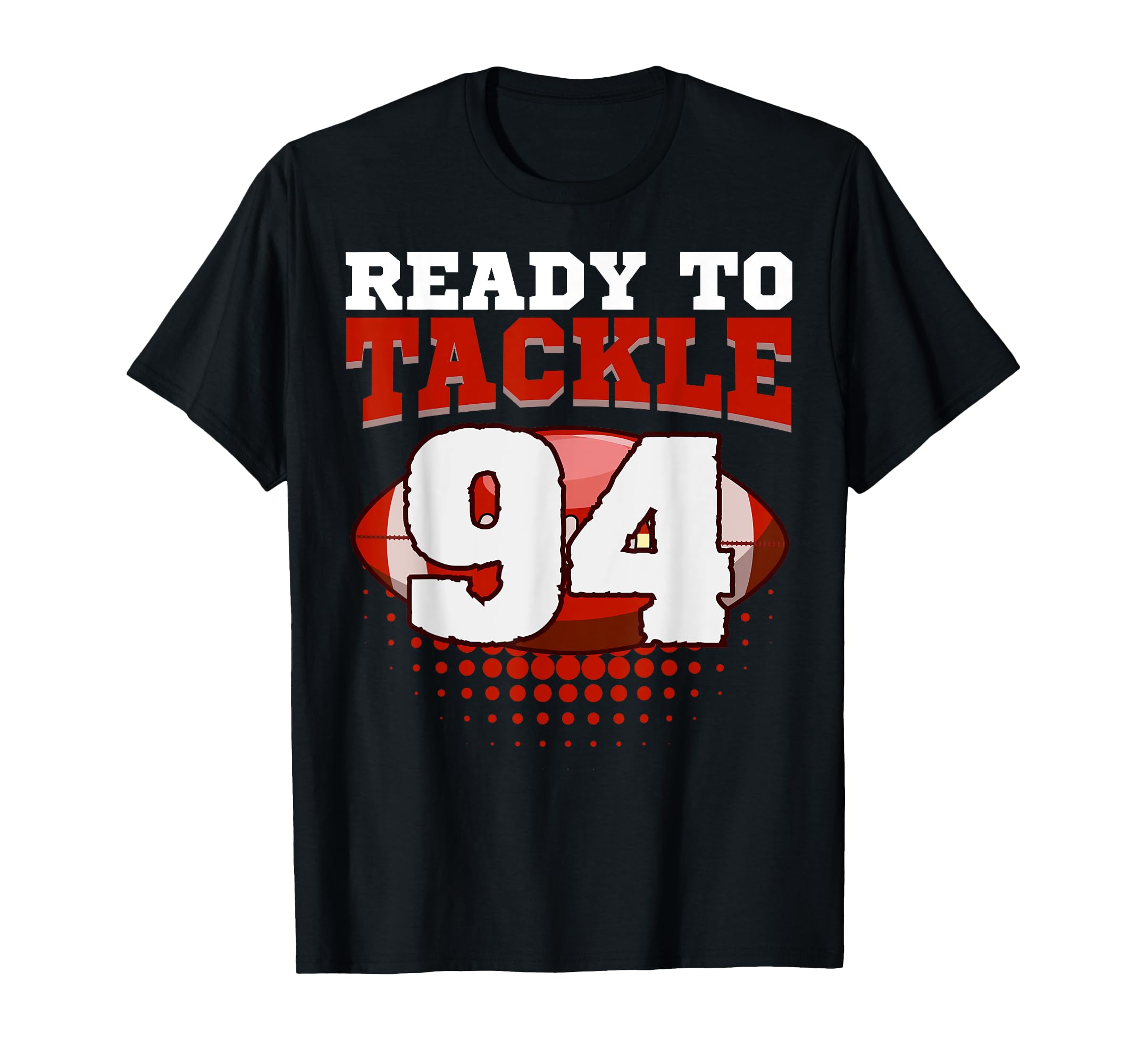 Football 94Th Birthday Player Tackle T-Shirt - Minimalist Print Men Women - T-Shirt, Sweatshirt, Hoodie