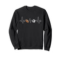 Soccer Football Heartbeat Funny Sport Sweatshirt - Unique Graphic Unisex - T-Shirt, Sweatshirt, Hoodie