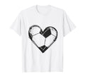 Soccer Heart Soccer Player Lover T-Shirt - Aesthetic Graphic Men Women - T-Shirt, Sweatshirt, Hoodie