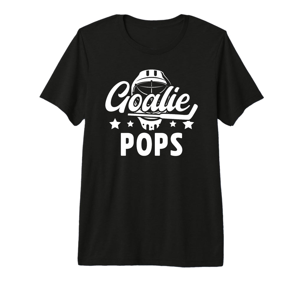 Mens Ice Hockey Goalie Pops Ice Hockey T-Shirt - Novelty Apparel Men Women - T-Shirt, Sweatshirt, Hoodie