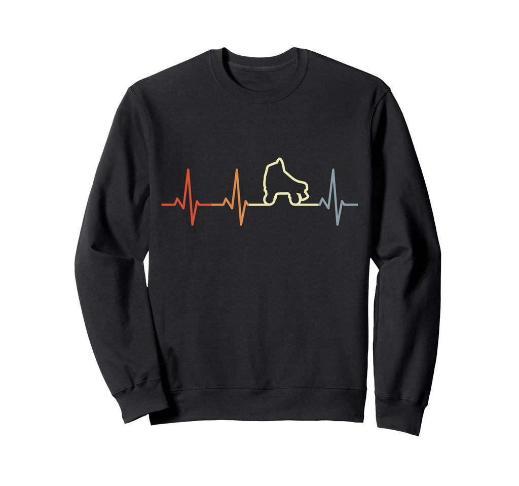 Roller Skates Heartline Roller Skating Sweatshirt - Graphic Print Unisex - T-Shirt, Sweatshirt, Hoodie