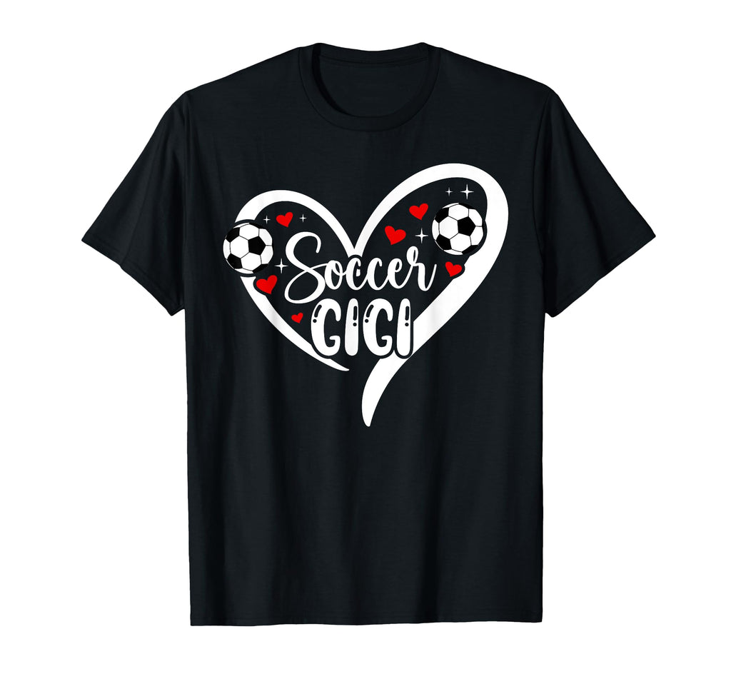 Soccer Gigi Heart Grandma Gigi T-Shirt - Casual Everyday Wear Men Women - T-Shirt, Sweatshirt, Hoodie