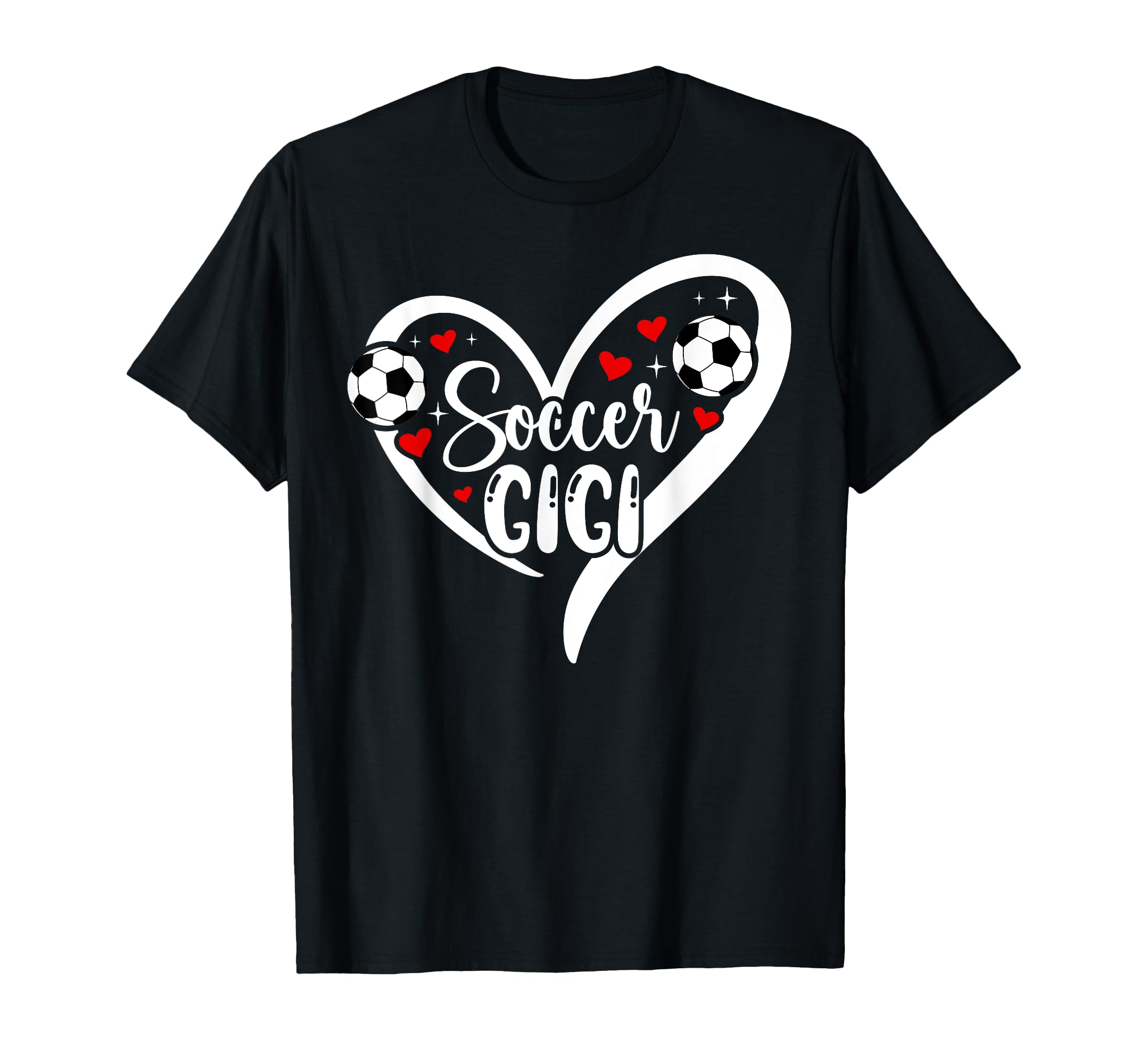 Soccer Gigi Heart Grandma Gigi T-Shirt - Casual Everyday Wear Men Women - T-Shirt, Sweatshirt, Hoodie