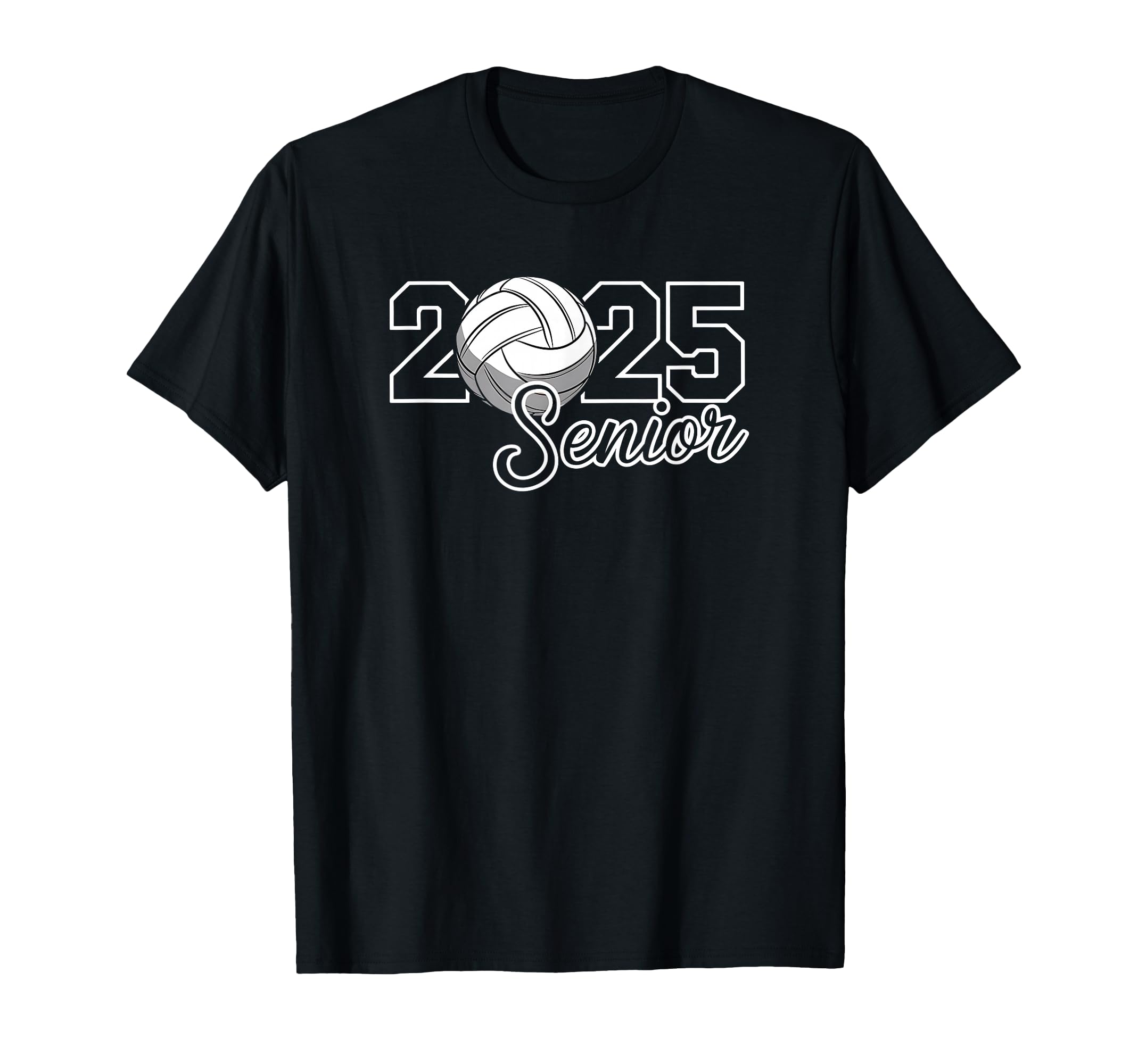 Senior 2025 Volleyball Mom High T-Shirt - Fun Novelty Design Men Women - T-Shirt, Sweatshirt, Hoodie