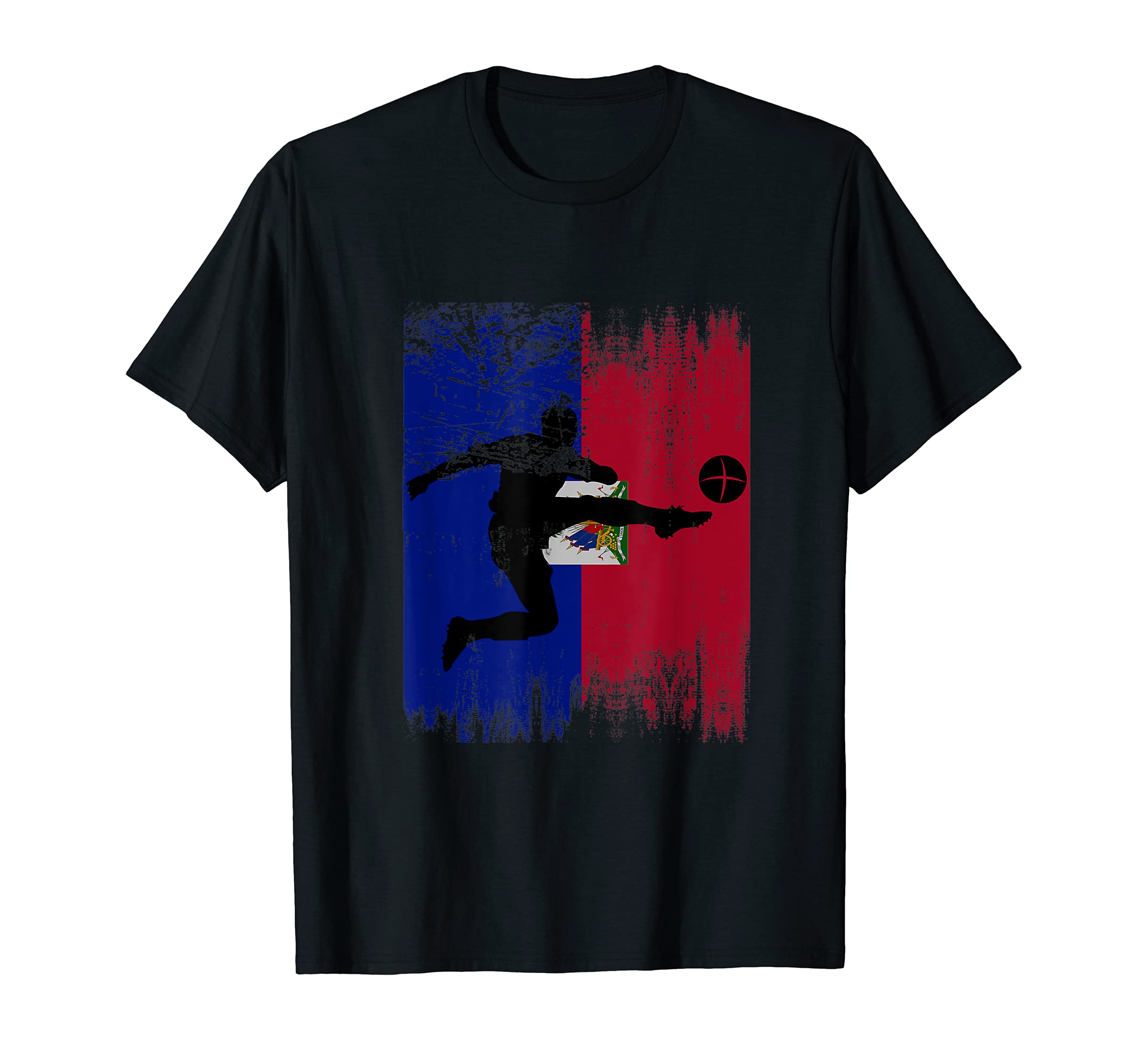Haiti Soccer Haitian Football T-Shirt - Minimalist Print Men Women - T-Shirt, Sweatshirt, Hoodie