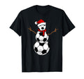 Funny Soccer Balls Santa Snowman T-Shirt - Trendy Graphic Men Women - T-Shirt, Sweatshirt, Hoodie