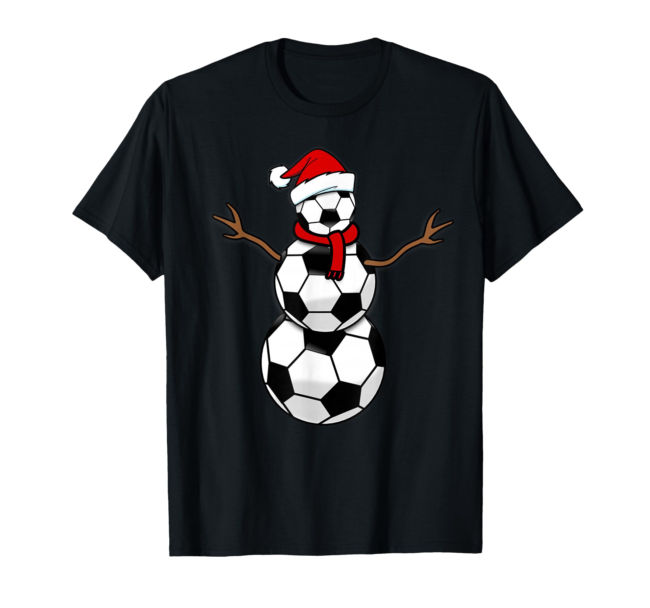 Funny Soccer Balls Santa Snowman T-Shirt - Trendy Graphic Men Women - T-Shirt, Sweatshirt, Hoodie