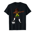 Dabbing Soccer Jamaica Jamaican T-Shirt - Minimalist Print Men Women - T-Shirt, Sweatshirt, Hoodie