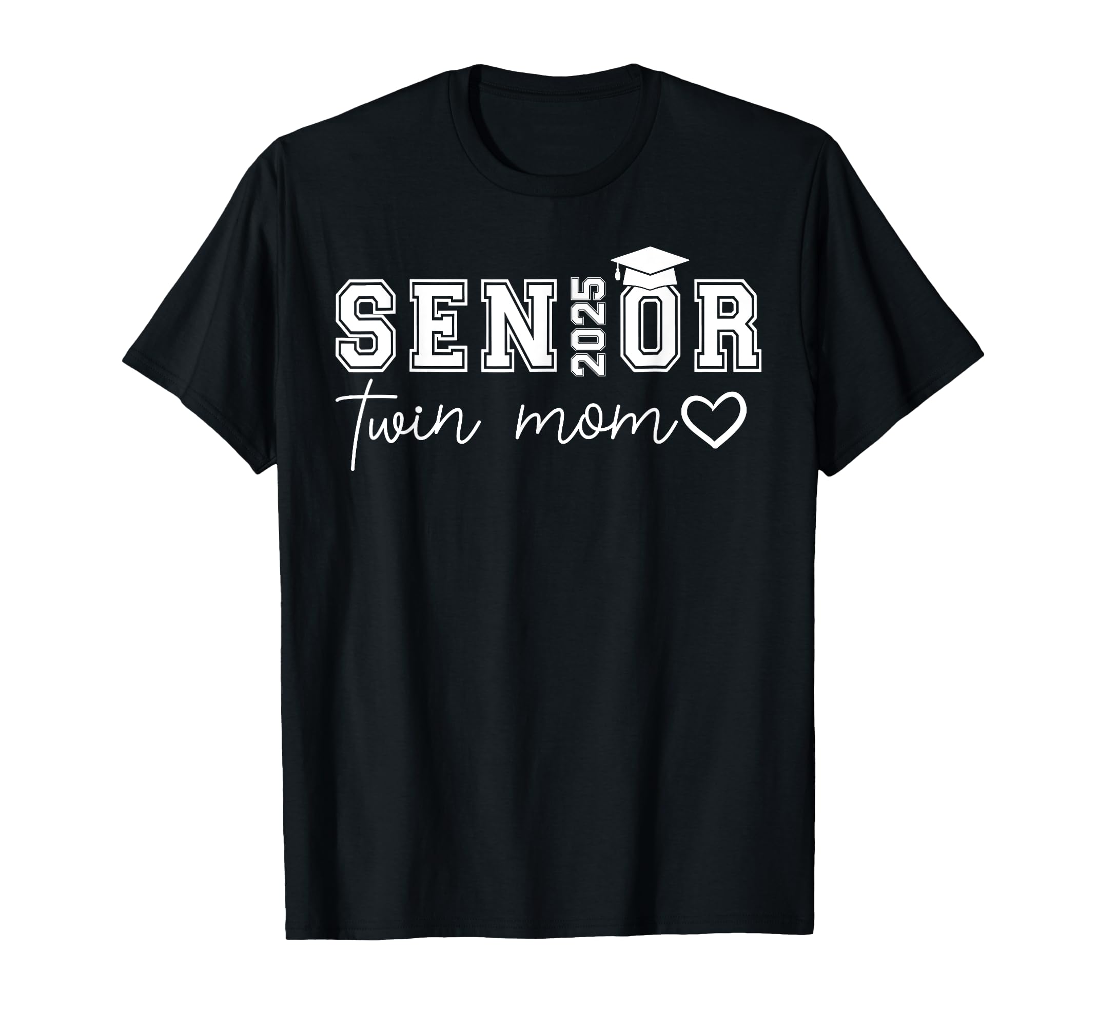 Senior 2025 Proud Twin Mom Class 2025 T-Shirt - Novelty Apparel for Adults - T-Shirt, Sweatshirt, Hoodie
