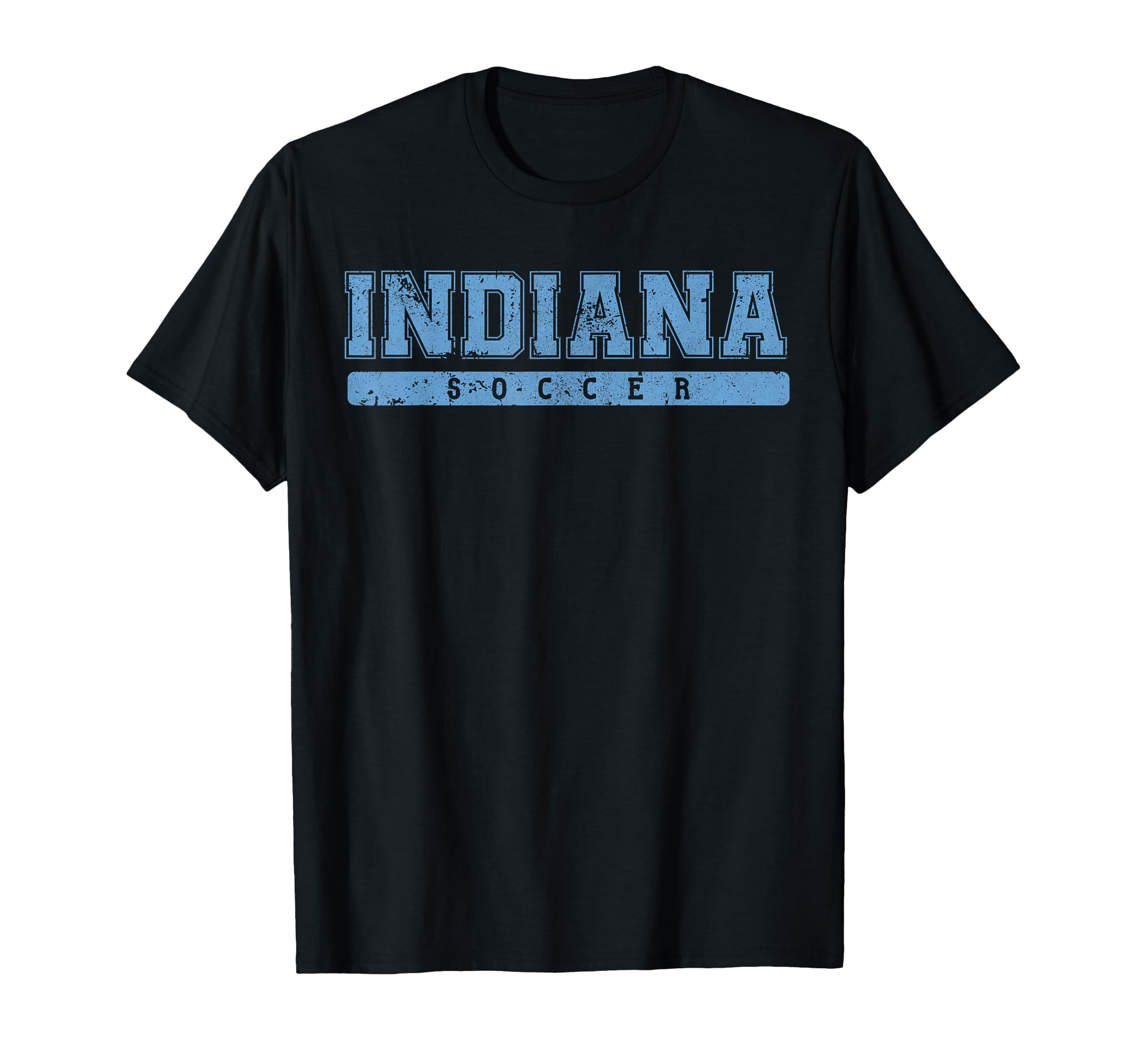 Indiana Soccer Sky Blue Text T-Shirt - Minimalist Print Unisex - T-Shirt, Sweatshirt, Hoodie