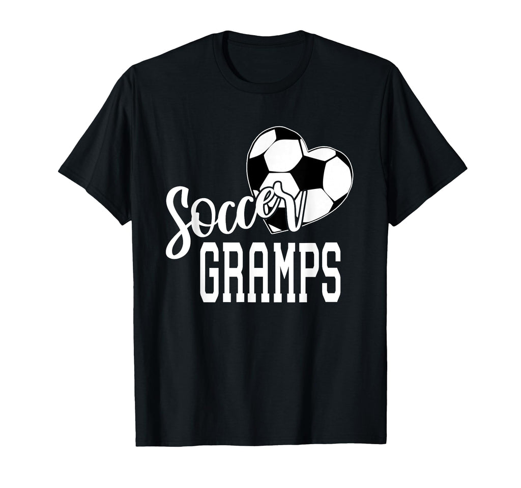Soccer Ball Heart Soccer Gramps T-Shirt - Minimalist Print Men Women - T-Shirt, Sweatshirt, Hoodie
