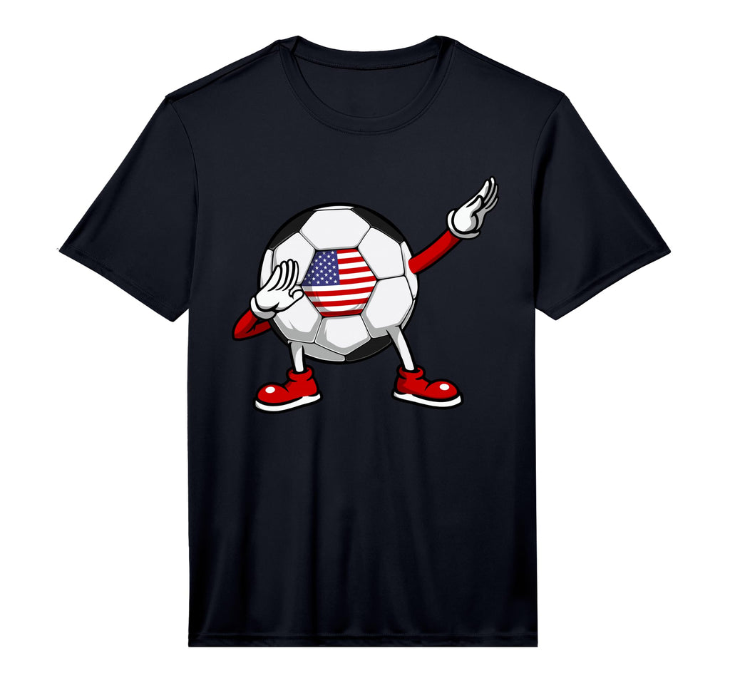 Funny Dabbing Soccer America Soccer Fans T-Shirt - Graphic Print Unisex - T-Shirt, Sweatshirt, Hoodie