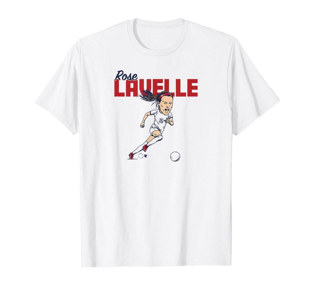Rose Lavelle Caricature Uswnt T-Shirt - Casual Everyday Wear for Adults - T-Shirt, Sweatshirt, Hoodie