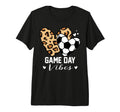 Game Day Vibes Funny Soccer Mom Leopard T-Shirt - Custom Art Print Unisex - T-Shirt, Sweatshirt, Hoodie