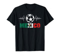 Mexico Russia Heartbeat Soccer T-Shirt - Casual Everyday Wear for Adults - T-Shirt, Sweatshirt, Hoodie