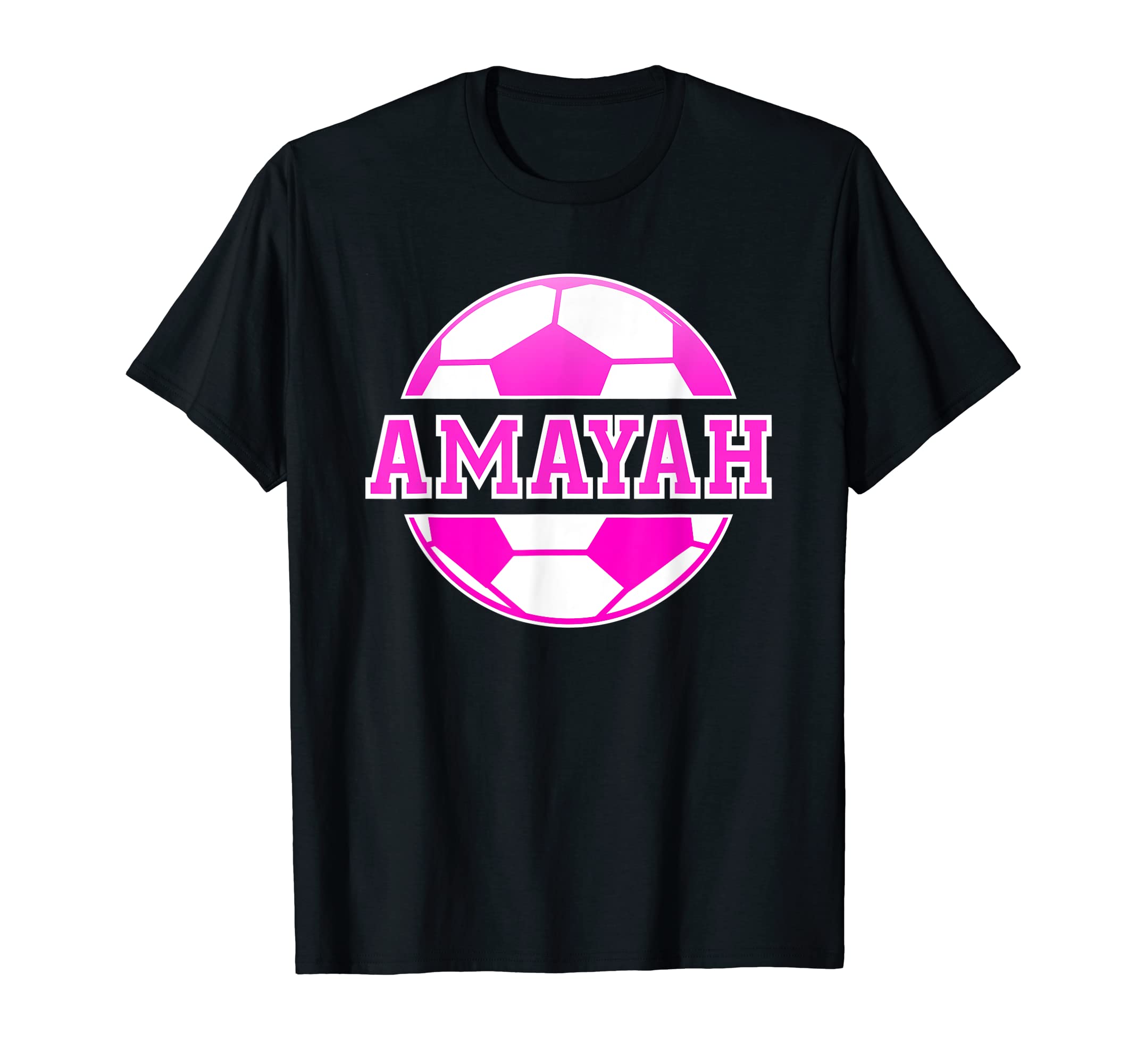 Amayah Name Soccer Play Football T-Shirt - Novelty Apparel for Adults - T-Shirt, Sweatshirt, Hoodie