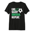 Eat Sleep Soccer Repeat Coaches Players T-Shirt - Graphic Print for Adults - T-Shirt, Sweatshirt, Hoodie