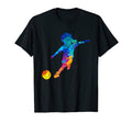 Soccer Players Neon Painting T-Shirt - Novelty Apparel for Adults - T-Shirt, Sweatshirt, Hoodie