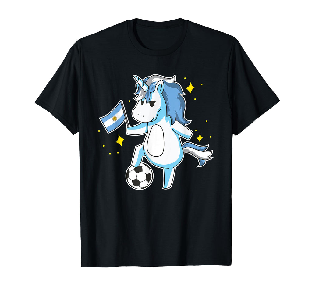 Soccer Unicorn Argentina Jersey T-Shirt - Unique Graphic Unisex - T-Shirt, Sweatshirt, Hoodie