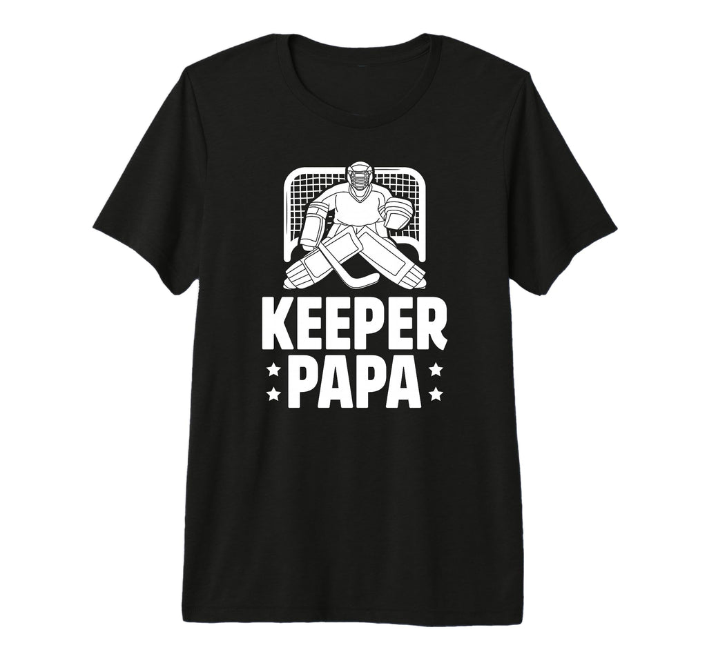 Mens Ice Hockey Keeper Papa Ice T-Shirt - Casual Everyday Wear for Adults - T-Shirt, Sweatshirt, Hoodie