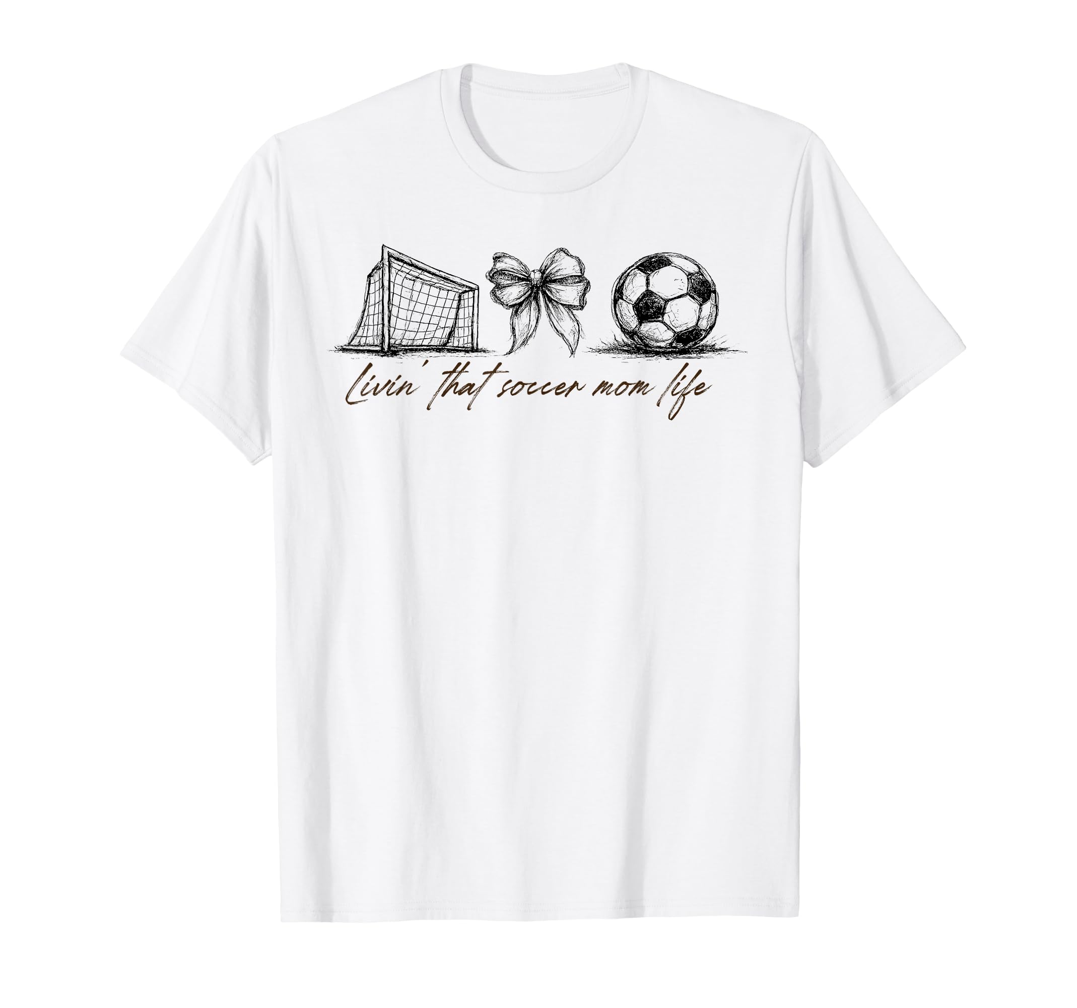 Livin That Soccer Mom Life Game Day Trendy T-Shirt - Unique Graphic Unisex - T-Shirt, Sweatshirt, Hoodie
