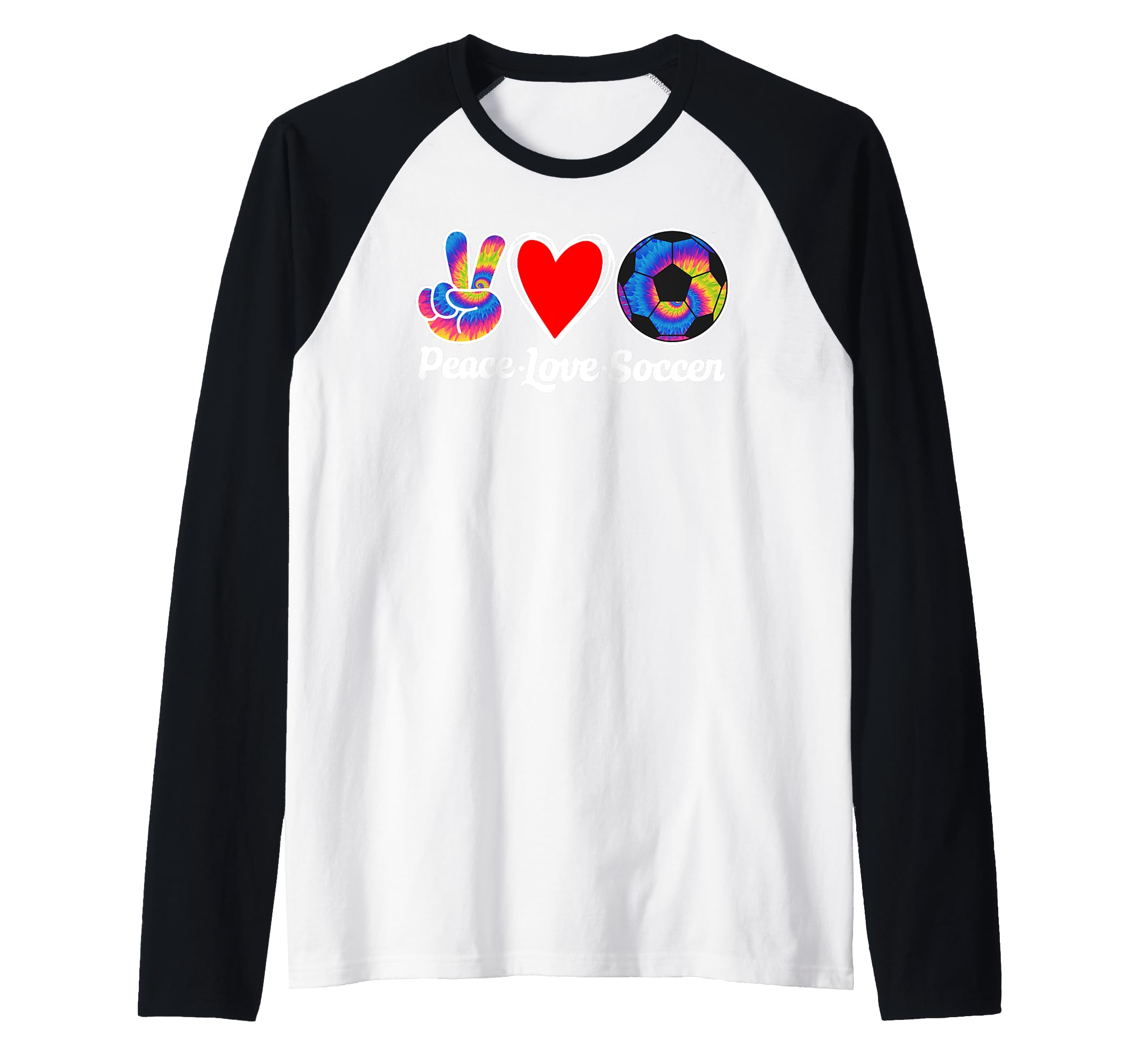 Peace Love Soccer Heart Ball Gift Sweatshirt - Minimalist Print Men Women - T-Shirt, Sweatshirt, Hoodie