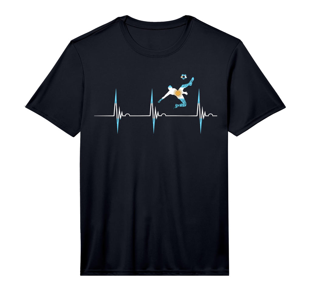 Argentina Flag Heartbeat Ekg Pulse T-Shirt - Aesthetic Graphic Unisex - T-Shirt, Sweatshirt, Hoodie
