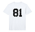 Distressed Sport Team Number 81 T-Shirt - Casual Everyday Wear Men Women - T-Shirt, Sweatshirt, Hoodie