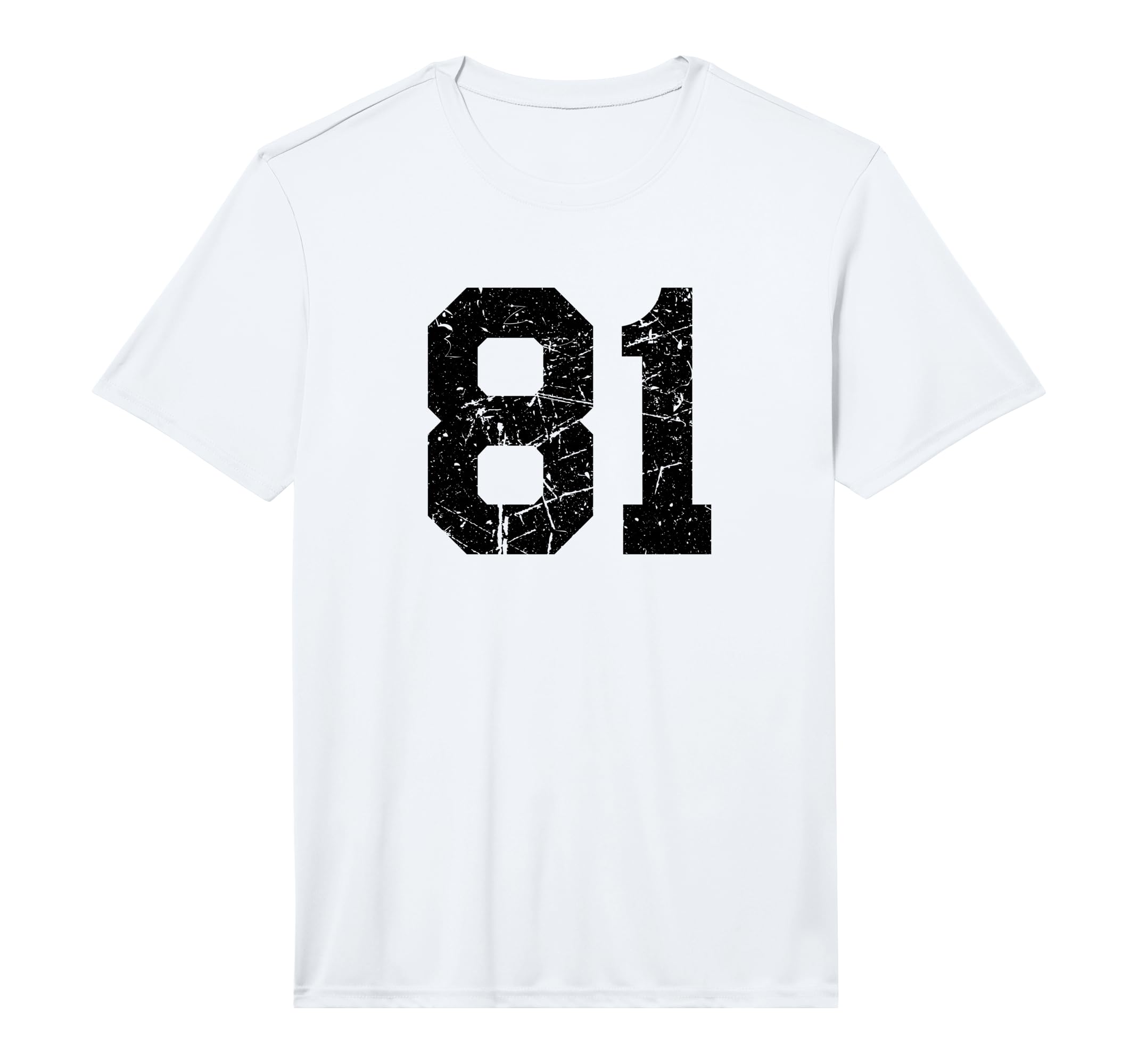 Distressed Sport Team Number 81 T-Shirt - Casual Everyday Wear Men Women - T-Shirt, Sweatshirt, Hoodie